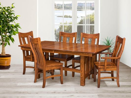 Craftsman Chairs with Masina Trestle Table