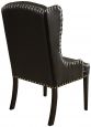 Leather Accent Chair with Nail Head Trim