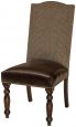 Leather and Fabric Dining Chair