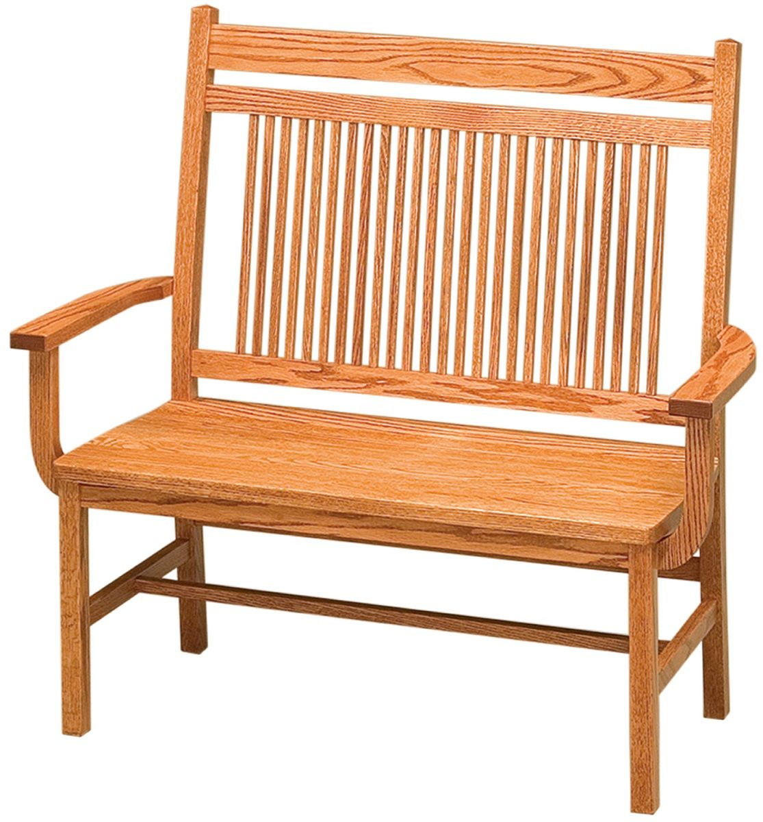 Sacramento Mission Sitting Bench Countryside Amish Furniture