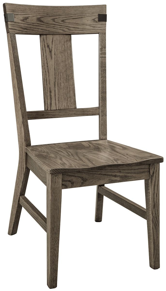 Modern Gray Oak Side Chair