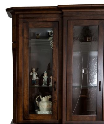 Cannon Court China Cabinet Lead Glass Detail