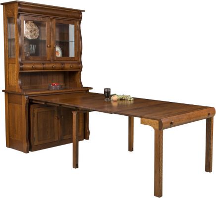 Flanders Hutch Island Table Countryside Amish Furniture