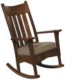 Mission Rocking Chair with Fabric Seat