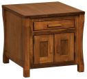 Brown Maple Calvin Storage End Table