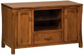 Brown Maple Calvin TV Stand with Storage 