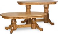 Hiram Double Pedestal Console Table and Coffee Table