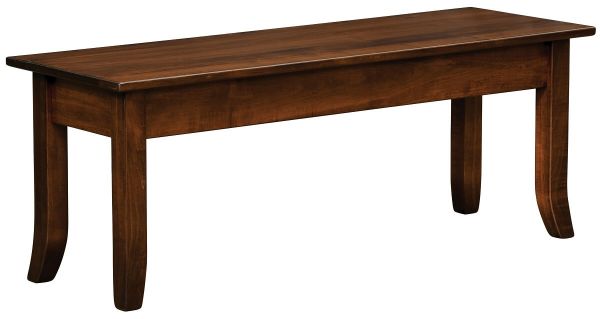 Adella Bench in Brown Maple