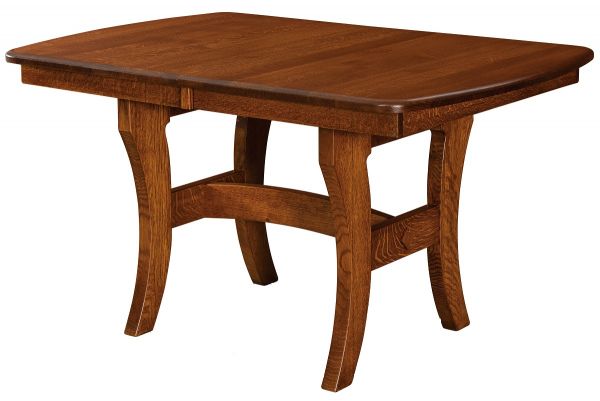 Small Hardwood Trestle Table