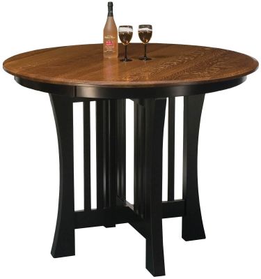 Two Tone Butterfly Leaf Bar Table