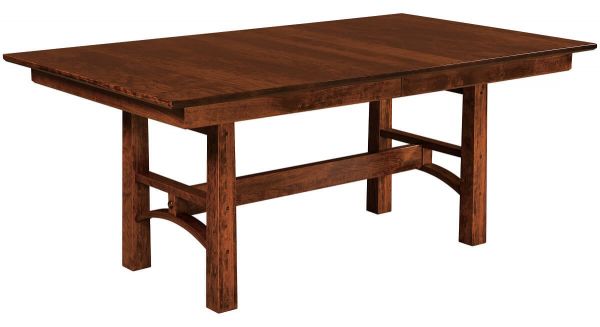 Falling Water Amish Trestle Table Countryside Amish Furniture