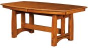 Quartersawn White Oak Trestle Table