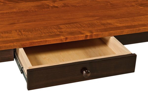 Dovetailed dining table drawer
