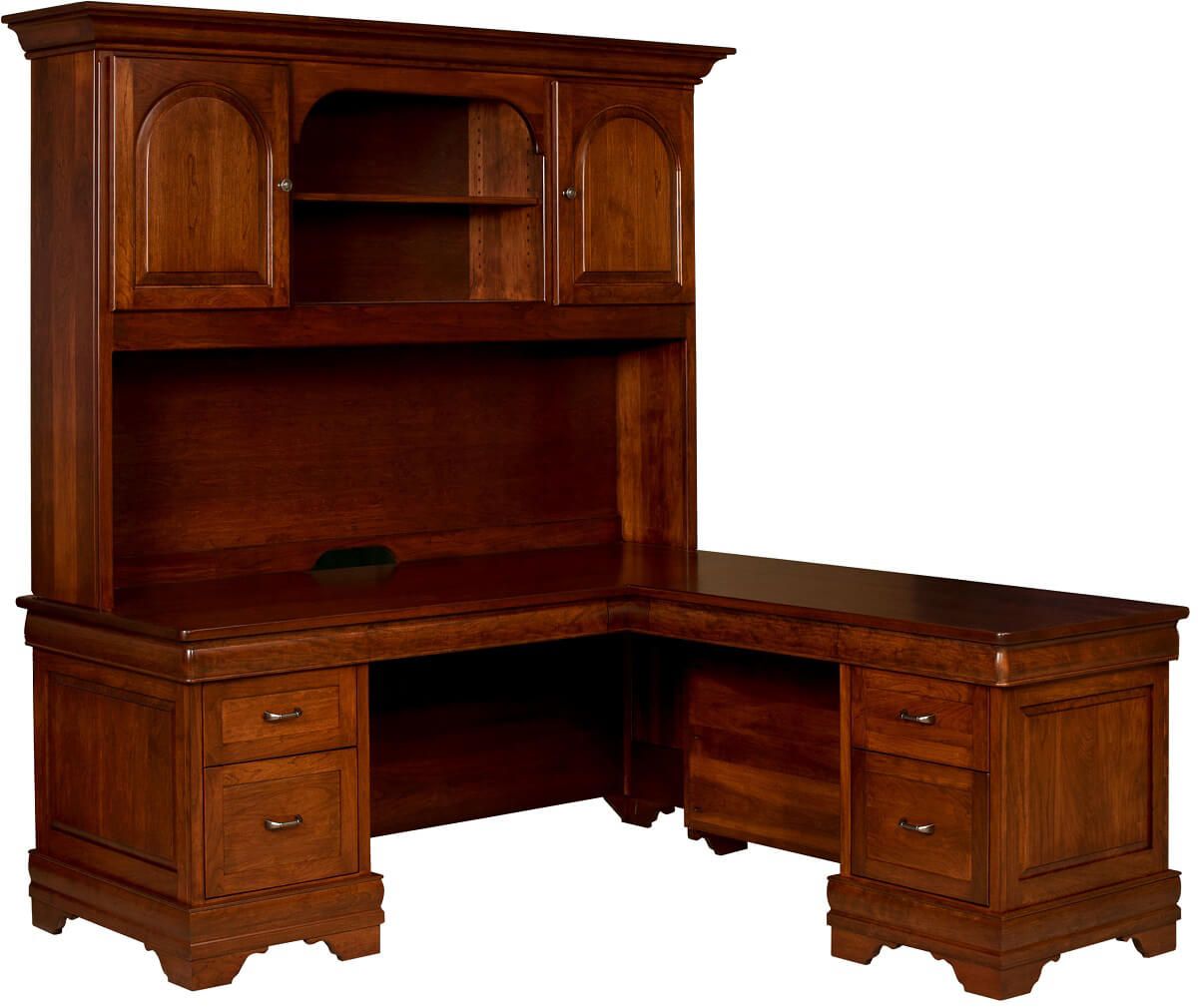 Edina Corner Desk With Hutch Countryside Amish Furniture