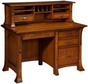Lakewood Desk with Hutch Topper