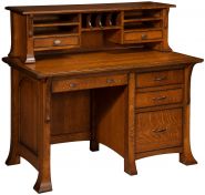 Lakewood Desk with Hutch Topper