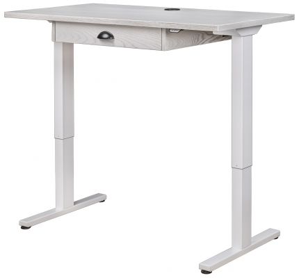 Adjustable Height Oak Desk