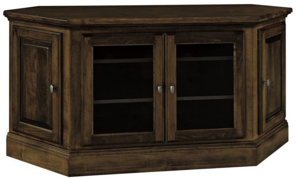Edmore 4 Door Tv Corner Cabinet Countryside Amish Furniture