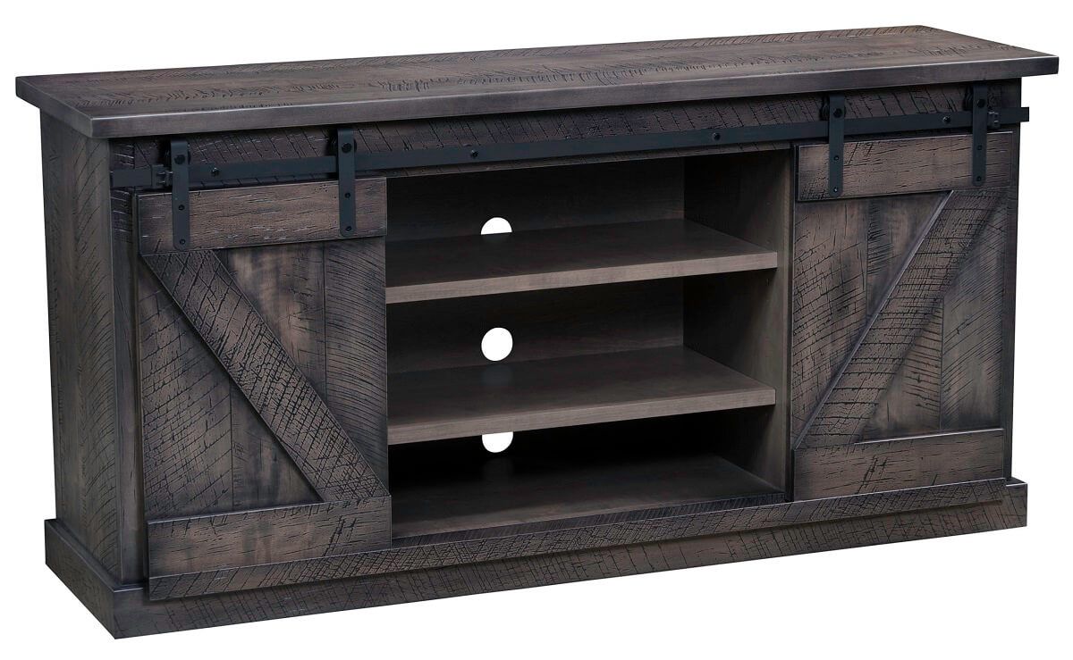TV Stand with Barn Doors
