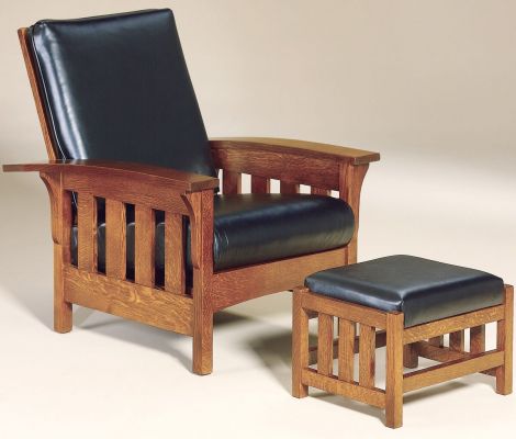 Hallstat Morris Chair and Ottoman