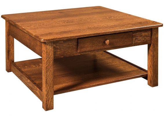 Lino Lakes Square Coffee Table, Amish Made Coffee And End Tables