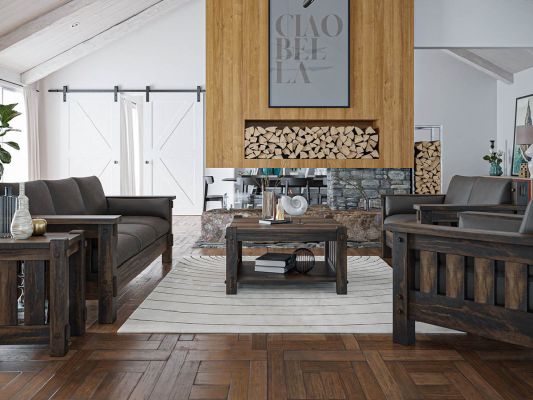 Azle Rustic Living Room Set
