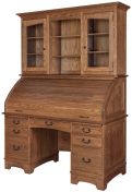 Chipley Rolltop Desk With Hutch