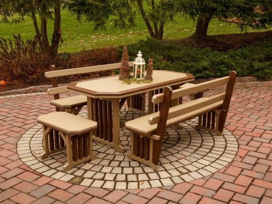 Outdoor Mission Dining Set