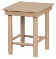Tecopa Outdoor Accent Table in Chocolate Poly