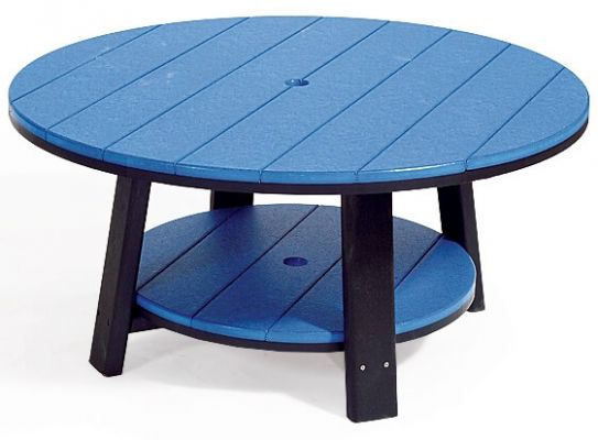 Blue and Black Coffee Table