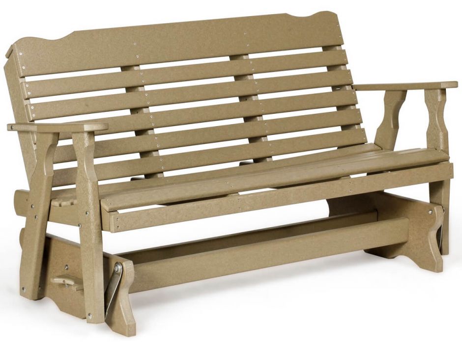 Eagle Beach Outdoor Double Glider, Amish Outdoor Furniture Glider Benches