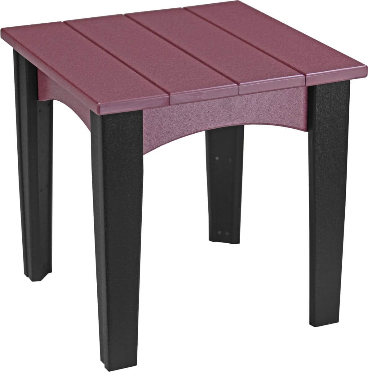 Cherrywood and Black New Guinea End Table