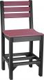 Cherrywood and Black New Guinea Outdoor Bar Chair