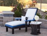 Optional Removable Cushions on Pigeon Point Poly Lounge Chair