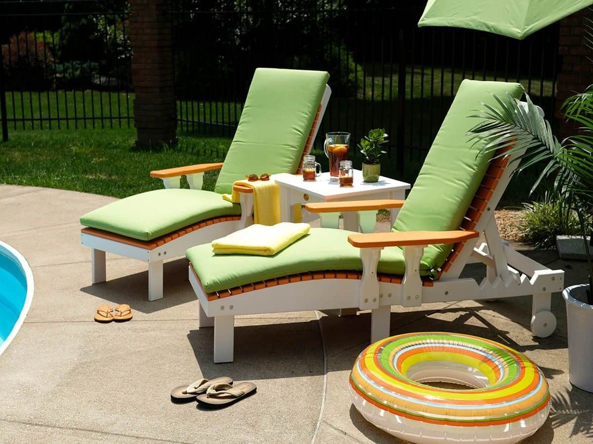 Pigeon Point Poly Lounge Chairs with Cushions