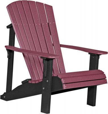 Cherrywood and Black Rockaway Adirondack Chair