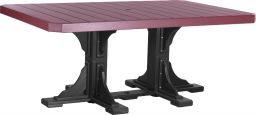 Cherrywood and Black Stockton Outdoor Dining Table