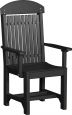Black Stockton Outdoor Dining Arm Chair