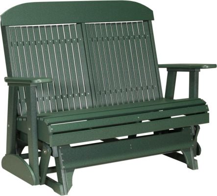 Green Stockton Outdoor Glider Bench