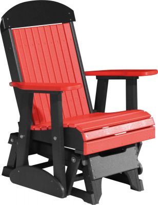 Red and Black Stockton Outdoor Glider