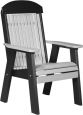 Dove Gray and Black Stockton Patio Chair