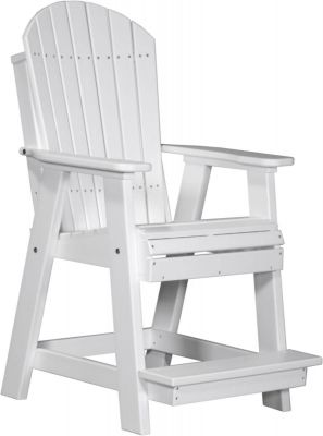 White Tahiti Adirondack Balcony Chair
