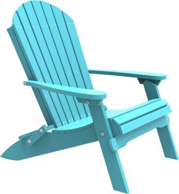 Aruba Blue Tahiti Folding Adirondack Chair