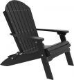 Black Tahiti Folding Adirondack Chair