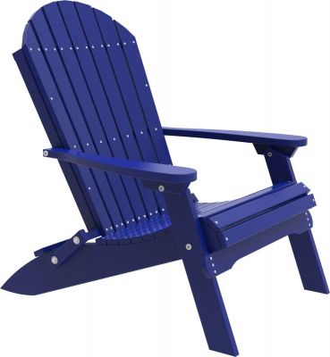 Blue Tahiti Folding Adirondack Chair
