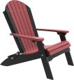 Cherrywood and Black Tahiti Folding Adirondack Chair