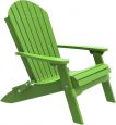Lime Green Tahiti Folding Adirondack Chair