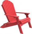 Red Tahiti Folding Adirondack Chair