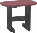 Cherrywood and Black Tahiti Outdoor Side Table