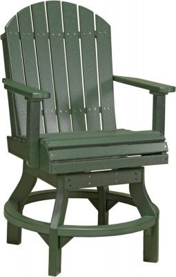 Green Tahiti Outdoor Swivel Bar Chair